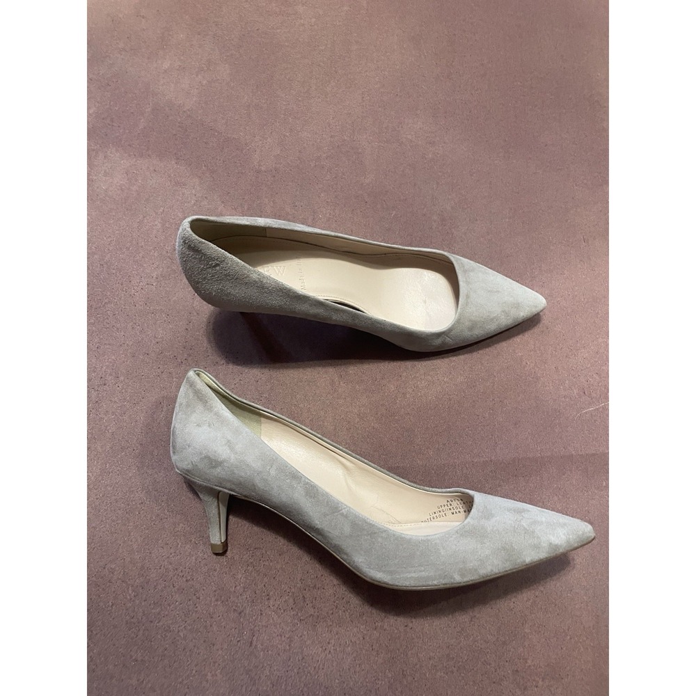 J. Crew Baige Suede Pump Medium Heels Size 7 Elegant Occasion
